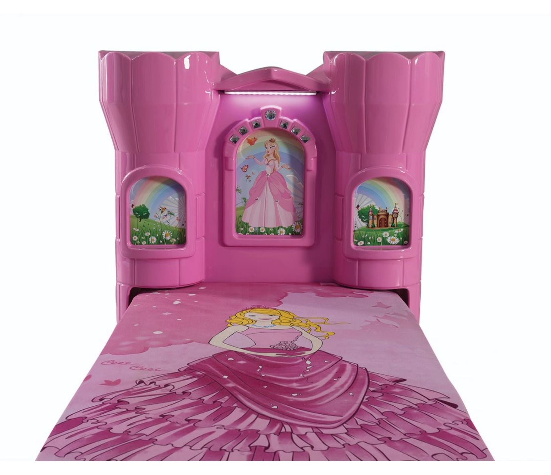 Single Pink Princess Bed Castle